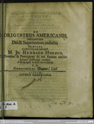 De originibus Americanis