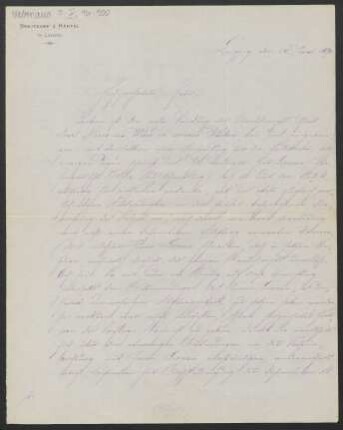 Brief an Friedrich Wilhelm Jähns : 14.06.1870