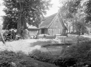 Oberlausitz? Gehöft. Gartenansicht
