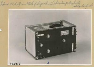 Einlagerungstelegrafie-Gerät, Entzerrer, Frontseite, Foto 1954