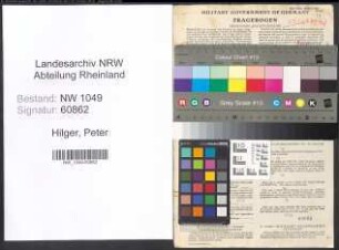 Entnazifizierung Peter Hilger , geb. 11.01.1908 (Verwaltungsbeamter)