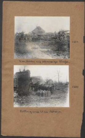 Bettung eines 21 cm Mörsers