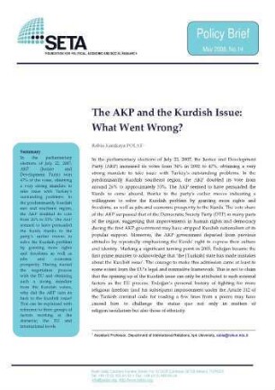 The AKP and the Kurdish issue : what went wrong?