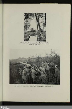 Laden eines erbeuteten französischen Geschützes. Frélinghien 1915