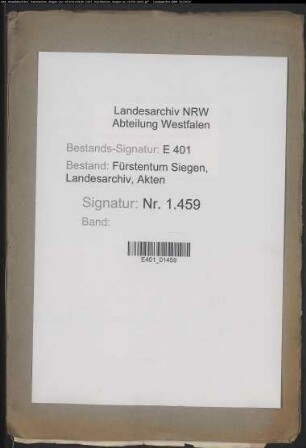 Angelegenheiten der Gemeinde Eiserfeld