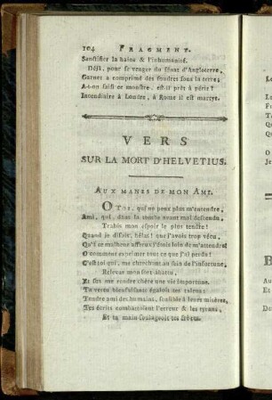 Vers sur la mort d'Helvetius.