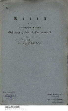Nassau-Usingen, [Heinrich] Fürst v.