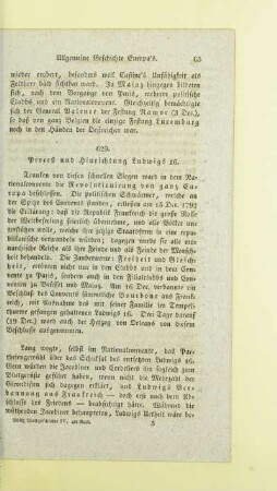 Proceß und Hinrichtung Ludwigs 16