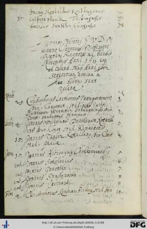 [fol. 90] Rektorat Friedrich Martini 1611/12