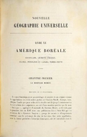 Nouvelle géographie universelle : la terre et les hommes, 15. Amérique boréale : Groenland, Archipel Polaire, Alaska, Puissance du Canada, Terre-Neuve