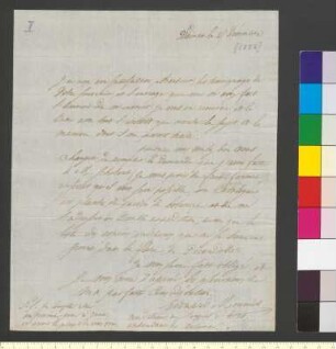 Brief von Mounier, Claude Philibert Edouard an Goethe, Johann Wolfgang von