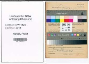 Entnazifizierung Franz Herbst , geb. 20.10.1903 (Polizist)