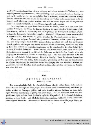 XIII. Epoche Scarlatti. 1680 bis 1725.