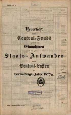 Verhandlungen der Kammer der Reichsräthe des Königreichs Bayern. Beilagen-Band. 1844/45