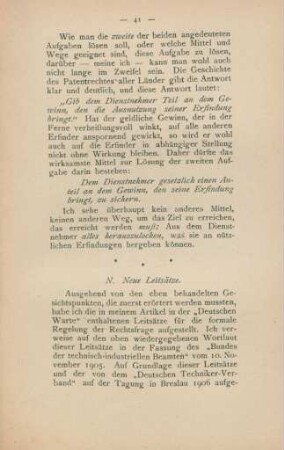 N. Neue Leitsätze