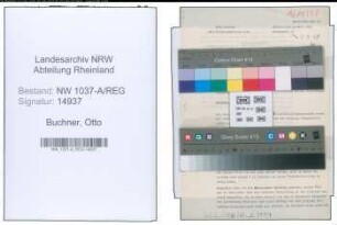 Entnazifizierung Otto Buchner , geb. 09.11.1904 (Baumeister)