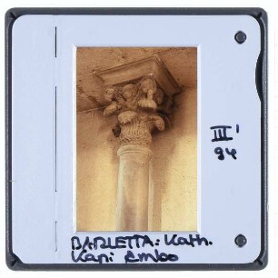 Barletta, Dom : Detail Kapitell "Embo"