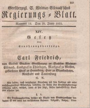 Nr. 14 . 28. Juny 1833