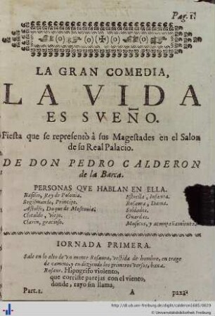 La vida es sueño.