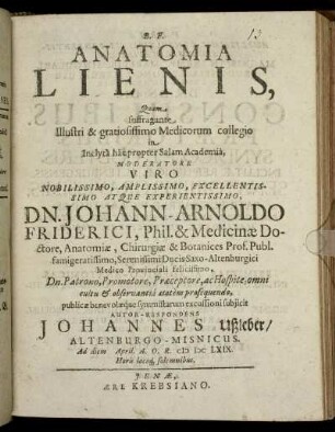 Anatomia Lienis