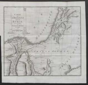 Carte De L'Egypte Et De La Syrie Pour servir au Précis des Evennements Militaires Decembre 1799