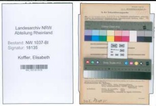 Entnazifizierung Elisabeth Koffler , geb. 03.11.1902 ()