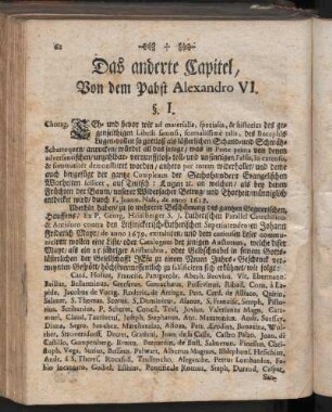 Das anderte Capitel