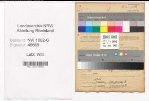 Entnazifizierung Willi Latz, geb. 01.01.1902 (Friseur)