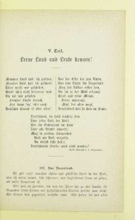 V. Teil. Lerne Land und Leute kennen!