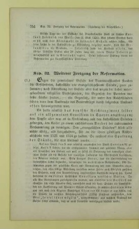 Weiterer Fortgang der Reformation