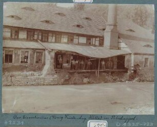 Der Eisenhammer (König-Friedrich-August-Hütte) in Potschappel (Freital) nach dem Hochwasser vom 30./31. Juli 1897
