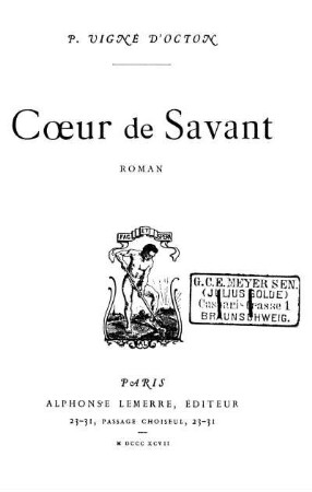 Coeur de savant : Roman