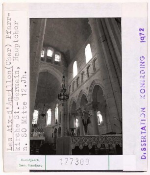 Les-Aix-d'Angillon: Pfarrkirche Saint-Germain, Hauptchor nach Südosten