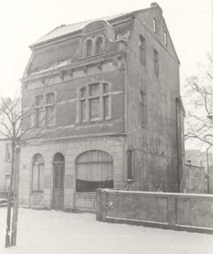 Haus am Wall abgerissen 1959. Detmold. Wall. Papierabzug