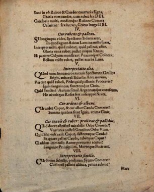 De cometa, coloribus diversis, sub exitum 1680 ... anni conspecto Epigrammata
