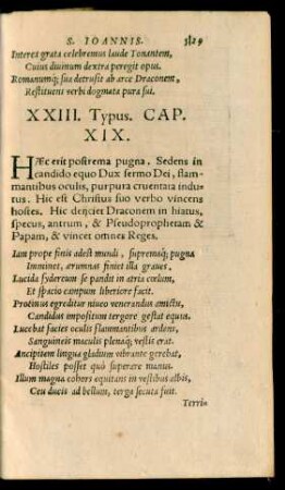 XXIII. Typus. Cap. XIX.