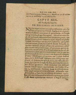 Caput XIX. De Dei Virili Actione.