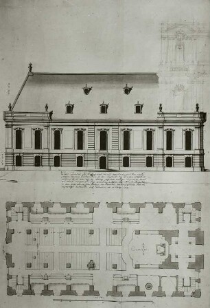 Plans des Eglises : Dreikönigskirche, J. de Bodt, 1732