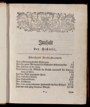Innhalt der Historie.