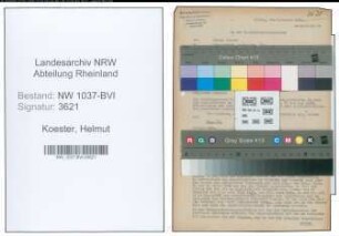 Entnazifizierung Helmut Koester , geb. 17.07.1908 (Bakelitpresser)