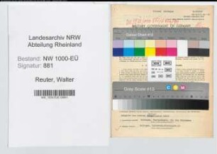 Entnazifizierung Walter Reuter, geb. 09.08.1893 (Kriminalsekretaer)