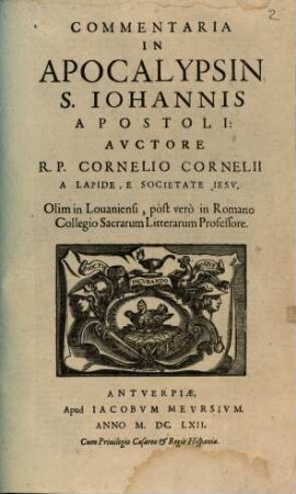 Commentaria In Apocalypsin S. Johannis Apostoli