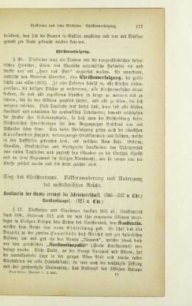 Sieg des Christentums. Völkerwanderung und Untergang des weströmischen Reichs