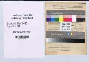 Entnazifizierung Heinrich Breuers , geb. 26.12.1906 (Bankbeamter)