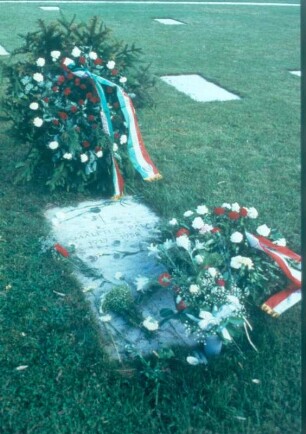 Budapest. Neuer Stadtfriedhof. Parzelle 301. Grab des Verteidigungsministers General Pál Maléter (1958 hingerichtet)