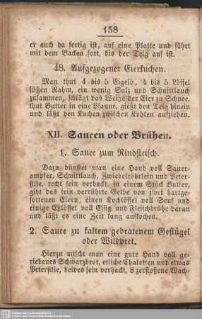 XII. Saucen und Brühen