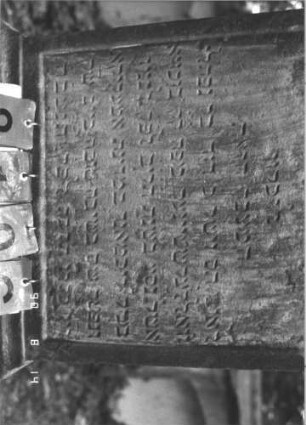 Grabstein 819 (Index: 99788664) Material: Sandstein Zustand: zerbrochen und repariert, stärker verwittert, Aufsatz fehlt Maße HxBxT: 150x59x15 cm Besonderheit: Doppelgrab: Grabstein 819C