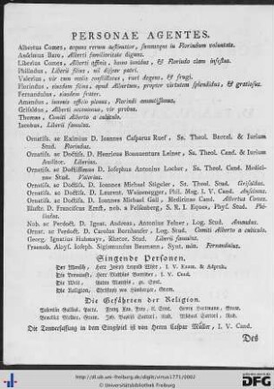 Personae Agentes.