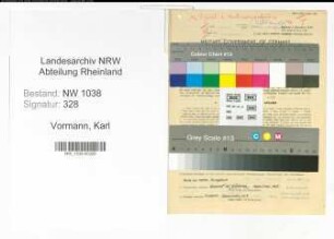 Entnazifizierung Karl Vormann , geb. 31.08.1912 (Vermessungsbeamter)