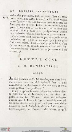 (Lettre CCXI - CCXX)